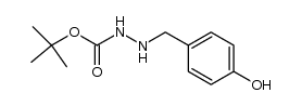 N-t-butoxycarbonyl-N'-4-hydroxybenzyl hydrazine结构式