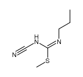N-cyano-S-methyl-N'-propyl-isothiourea Structure