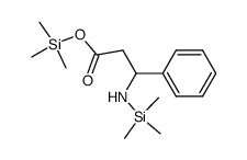 (+/-)-trimethylsilyl β-(N-trimethylsilylamino)-β-phenylpropionate结构式