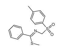 methyl N-(tosylmethyl)thiobenzimidate结构式