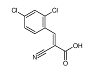 2-cyano-3-(2,4-dichlorophenyl)prop-2-enoic acid Structure