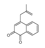 4-(2-methylprop-2-enyl)naphthalene-1,2-dione Structure