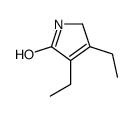3,4-diethyl-1,2-dihydropyrrol-5-one结构式