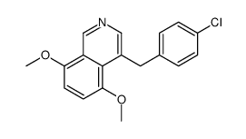 4-[(4-chlorophenyl)methyl]-5,8-dimethoxyisoquinoline结构式