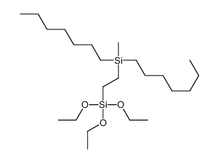 diheptyl-methyl-(2-triethoxysilylethyl)silane结构式