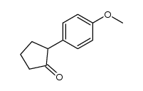 (±)-2-(4-methoxyphenyl)cyclopentan-1-one Structure