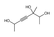 3-methylhept-4-yne-2,3,6-triol Structure