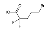 5-bromo-2,2-difluoropentanoic acid结构式