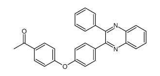 1-[4-[4-(3-phenylquinoxalin-2-yl)phenoxy]phenyl]ethanone结构式