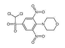 4-[4-(dichloromethylsulfonyl)-2,6-dinitrophenyl]morpholine Structure