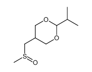 5-(methylsulfinylmethyl)-2-propan-2-yl-1,3-dioxane结构式