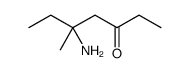 5-amino-5-methylheptan-3-one Structure
