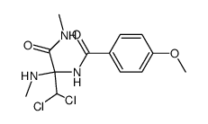 N-(2,2-Dichloro-1-methylamino-1-methylcarbamoyl-ethyl)-4-methoxy-benzamide Structure