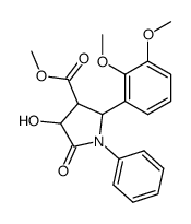 2-(2,3-dimethoxy-phenyl)-4-hydroxy-5-oxo-1-phenyl-pyrrolidine-3-carboxylic acid methyl ester Structure