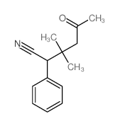 3,3-dimethyl-5-oxo-2-phenyl-hexanenitrile Structure