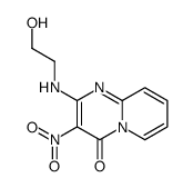 2-(2-hydroxyethylamino)-3-nitropyrido[1,2-a]pyrimidin-4-one结构式