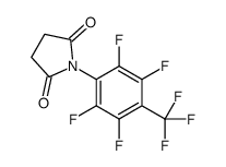 1-[2,3,5,6-tetrafluoro-4-(trifluoromethyl)phenyl]pyrrolidine-2,5-dione结构式