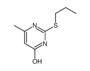 6-methyl-2-propylsulfanyl-1H-pyrimidin-4-one结构式