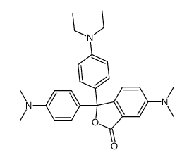 3-p-dimethylaminophenyl-3-p-diethylaminophenyl-6-dimethylaminophthalide结构式