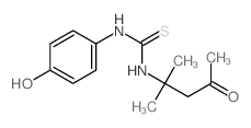 Thiourea,N-(1,1-dimethyl-3-oxobutyl)-N'-(4-hydroxyphenyl)- structure