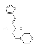 Ketone, 2-(2-furyl)vinyl 2-morpholinoethyl, hydrochloride结构式