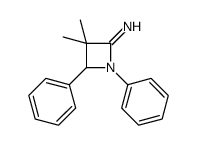 3,3-dimethyl-1,4-diphenylazetidin-2-imine结构式