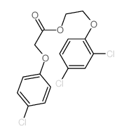 2-(2,4-dichlorophenoxy)ethyl 2-(4-chlorophenoxy)acetate结构式