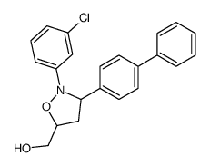 [2-(3-chlorophenyl)-3-(4-phenylphenyl)-1,2-oxazolidin-5-yl]methanol Structure