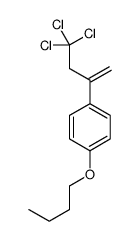 1-butoxy-4-(4,4,4-trichlorobut-1-en-2-yl)benzene Structure