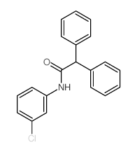 N-(3-chlorophenyl)-2,2-diphenyl-acetamide Structure