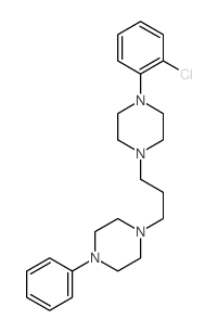 1-(2-chlorophenyl)-4-[3-(4-phenylpiperazin-1-yl)propyl]piperazine structure