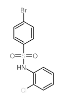 4-bromo-N-(2-chlorophenyl)benzenesulfonamide结构式
