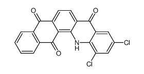 10,12-Dichloronaphth[2,3-c]acridine-5,8,14(13H)-trione Structure