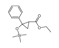 ethyl 2-phenyl-2-((trimethylsilyl)oxy)cyclopropane-1-carboxylate Structure