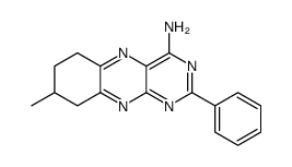 8-methyl-2-phenyl-6,7,8,9-tetrahydrobenzo[g]pteridin-4-amine结构式