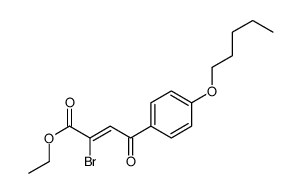 ethyl 2-bromo-4-oxo-4-(4-pentoxyphenyl)but-2-enoate结构式