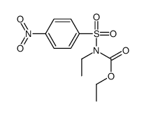 N-Ethyl-N-(p-nitrophenylsulfonyl)carbamic acid ethyl ester Structure
