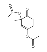 4,6-Diacetoxy-6-methyl-2,4-cyclohexadien-1-one结构式