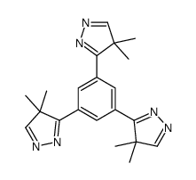 3-[3,5-bis(4,4-dimethylpyrazol-3-yl)phenyl]-4,4-dimethylpyrazole结构式