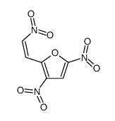 3,5-dinitro-2-(2-nitroethenyl)furan结构式