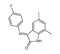 3-(4-fluoroanilino)-5,7-dimethylindol-2-one Structure
