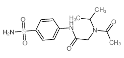 Acetamide,N-[2-[[4-(aminosulfonyl)phenyl]amino]-2-oxoethyl]-N-(1-methylethyl)- picture