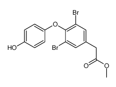 methyl 2-[3,5-dibromo-4-(4-hydroxyphenoxy)phenyl]acetate Structure