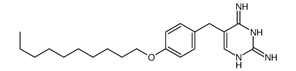 5-[(4-decoxyphenyl)methyl]pyrimidine-2,4-diamine结构式