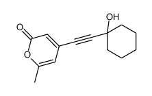 4-[2-(1-hydroxycyclohexyl)ethynyl]-6-methylpyran-2-one Structure