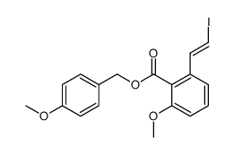 2-(2-iodovinyl)-6-methoxybenzoic acid 4-methoxybenzyl ester Structure