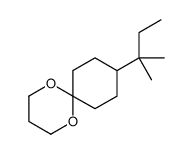 9-(1,1-dimethylpropyl)-1,5-dioxaspiro[5.5]undecane structure