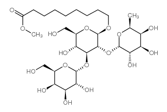 8-甲氧基羰基辛基2-O-(aL-呋喃基呋喃糖基)-3-O-(aD-吡喃半乳糖基)-bD-吡喃半乳糖苷图片
