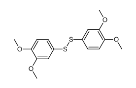bis(3,4-dimethoxyphenyl) disulfide Structure