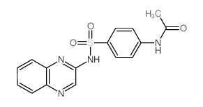 Acetamide,N-[4-[(2-quinoxalinylamino)sulfonyl]phenyl]- structure